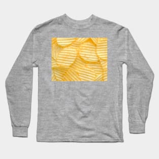 Rippled Potato Chips Food Photograph Long Sleeve T-Shirt